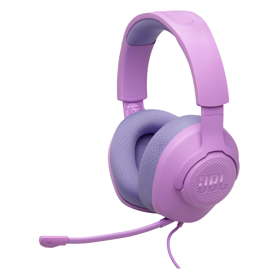 JBL Quantum 100M2 Purple Wired Over-Ear Gaming Headset with Detachable Mic