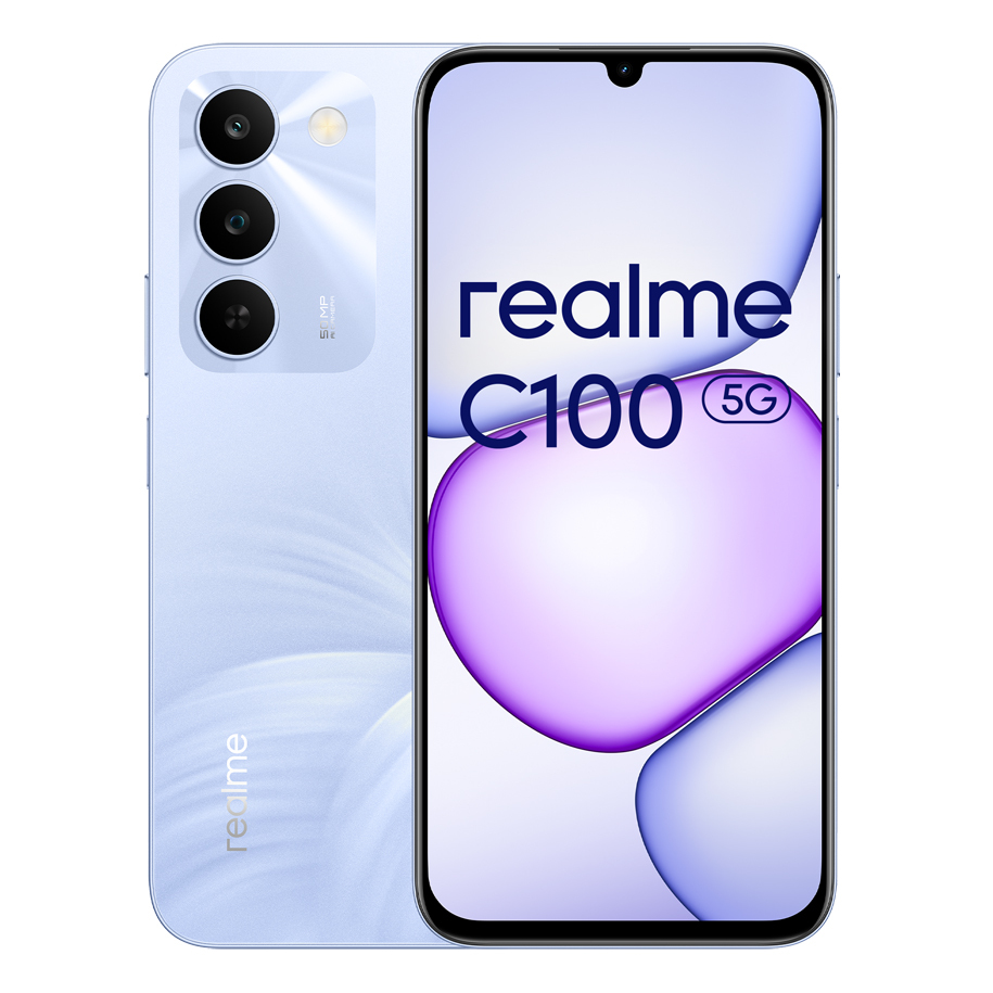 Смартфон REALME C100 5G Purple, 6,75", 128 GB, 4 GB RAM, 50 MP, 6600 mAh