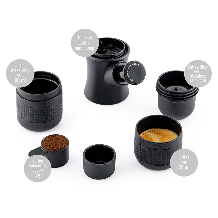 Complete set with scoop, measure and cup