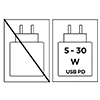 5-30W USB PD 5-30W USB PD