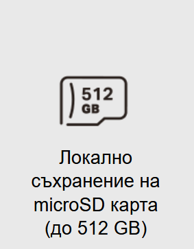Up to 512 GB micro SD storage