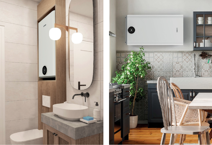 Can install in small areas